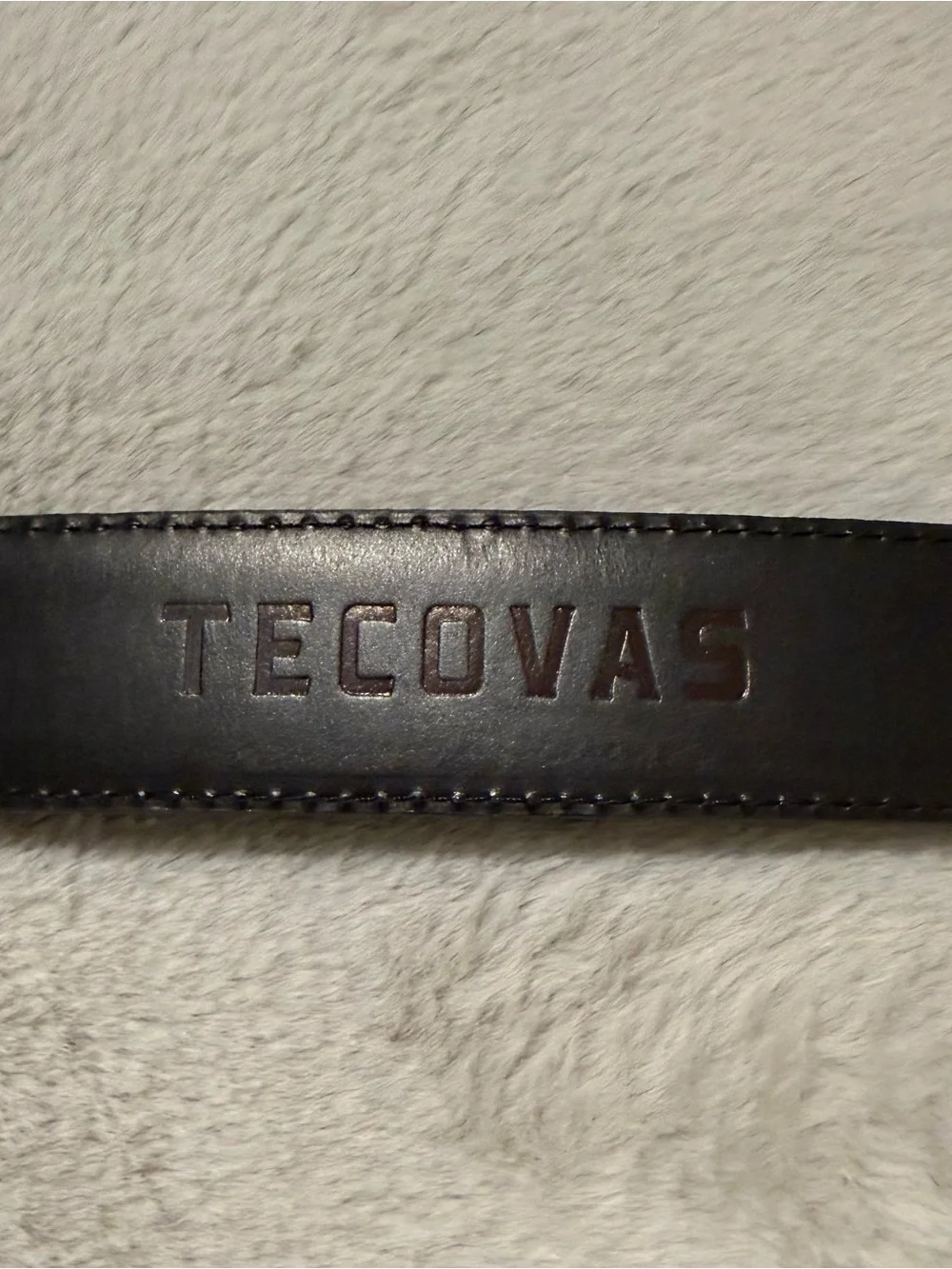NEW Tecovas Men’s Full-Quill Ostrich Leather Belt Size 32- RARE BLACK CHERRY